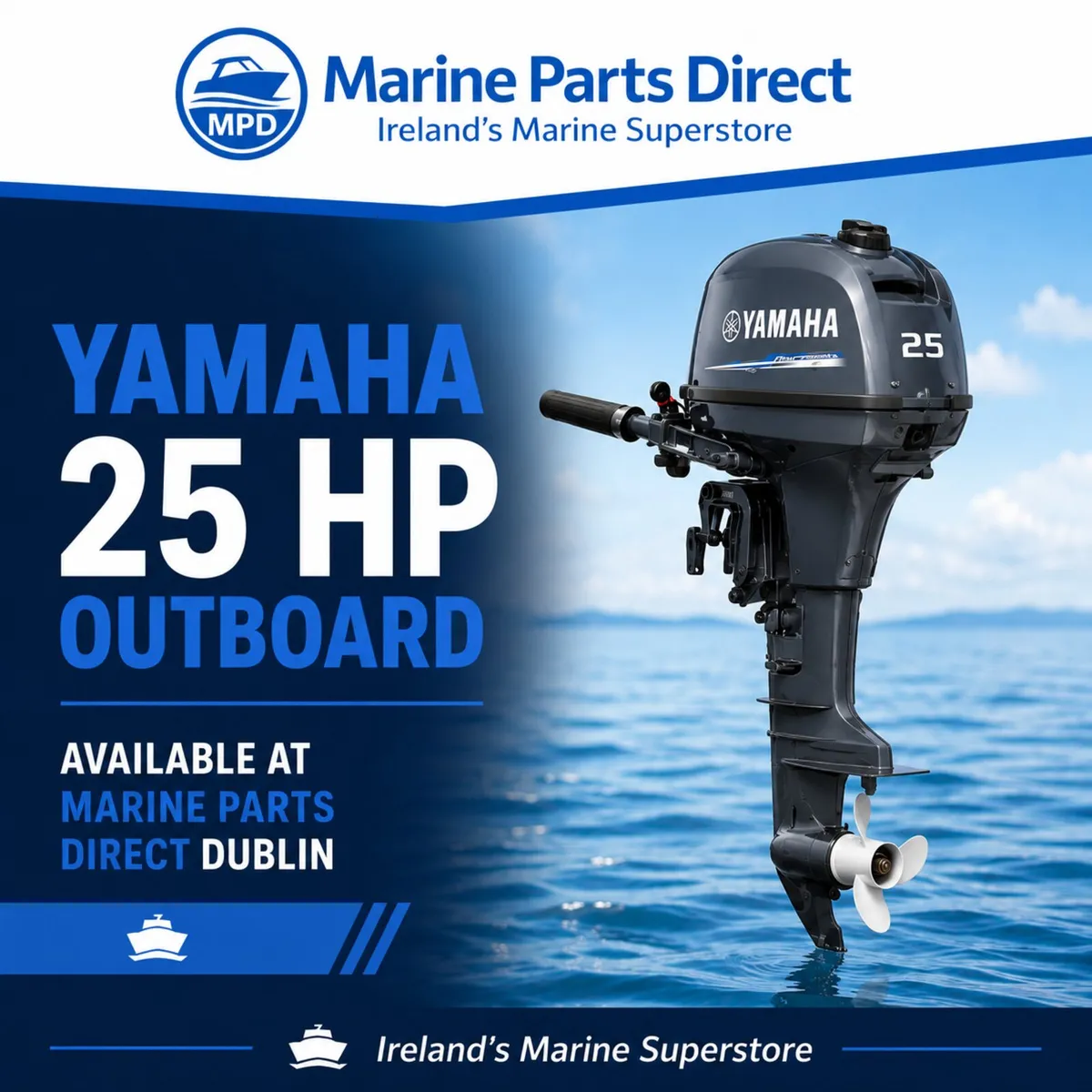 Full range of Yamaha outboards