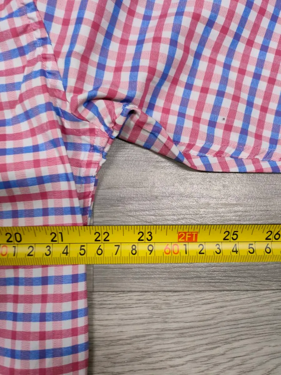 Gant Tech Prep Button Down Check Shirt Mens Medium - Image 4