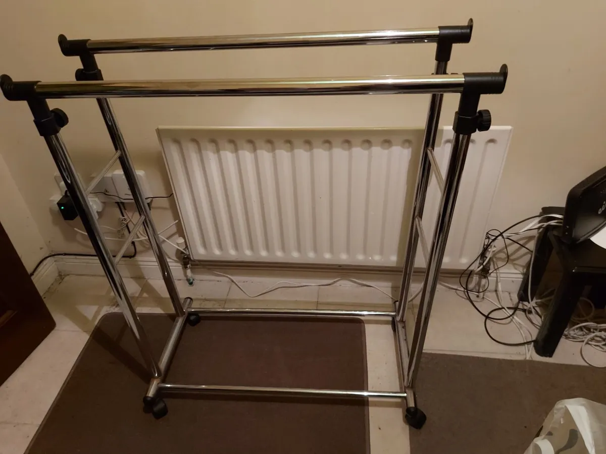 Double Dual Adjustable Rail Clothes rail - Image 1
