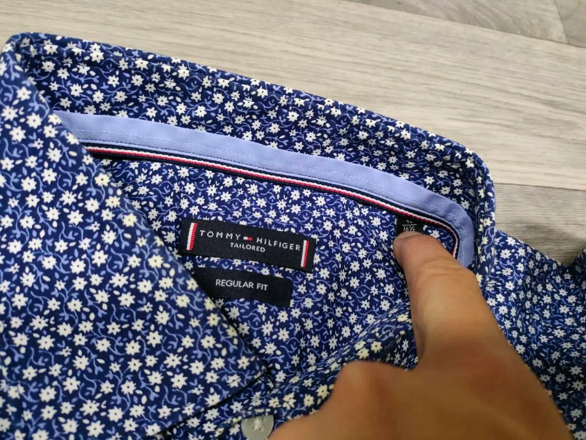 Tommy Hilfiger Floral Patterned Shirt Mens Large - Image 4