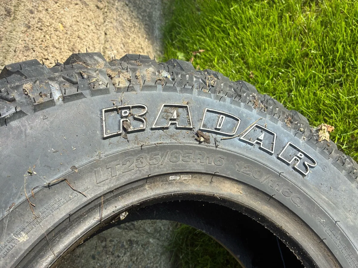 Radar LT235/85R16 120/116Q commercial tyres.(New) - Image 2