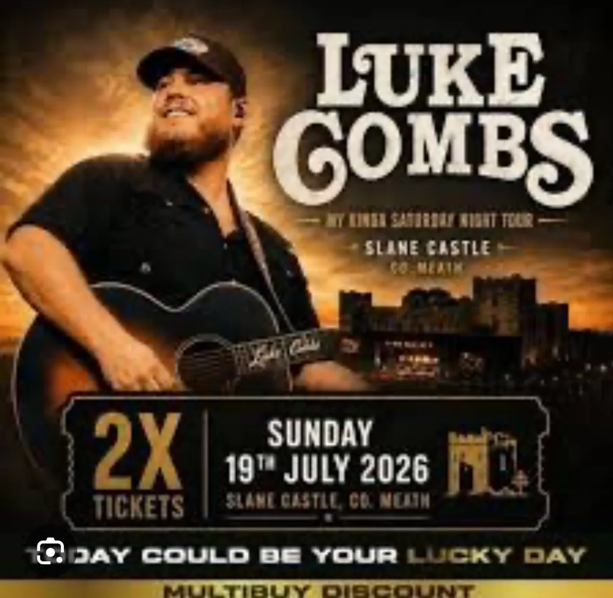 Luke combs Sunday tickets