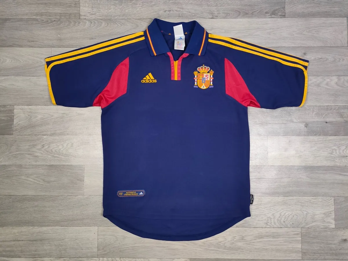 Vintage 2000 Adidas Spain Away Jersey Shirt Mens M - Image 1