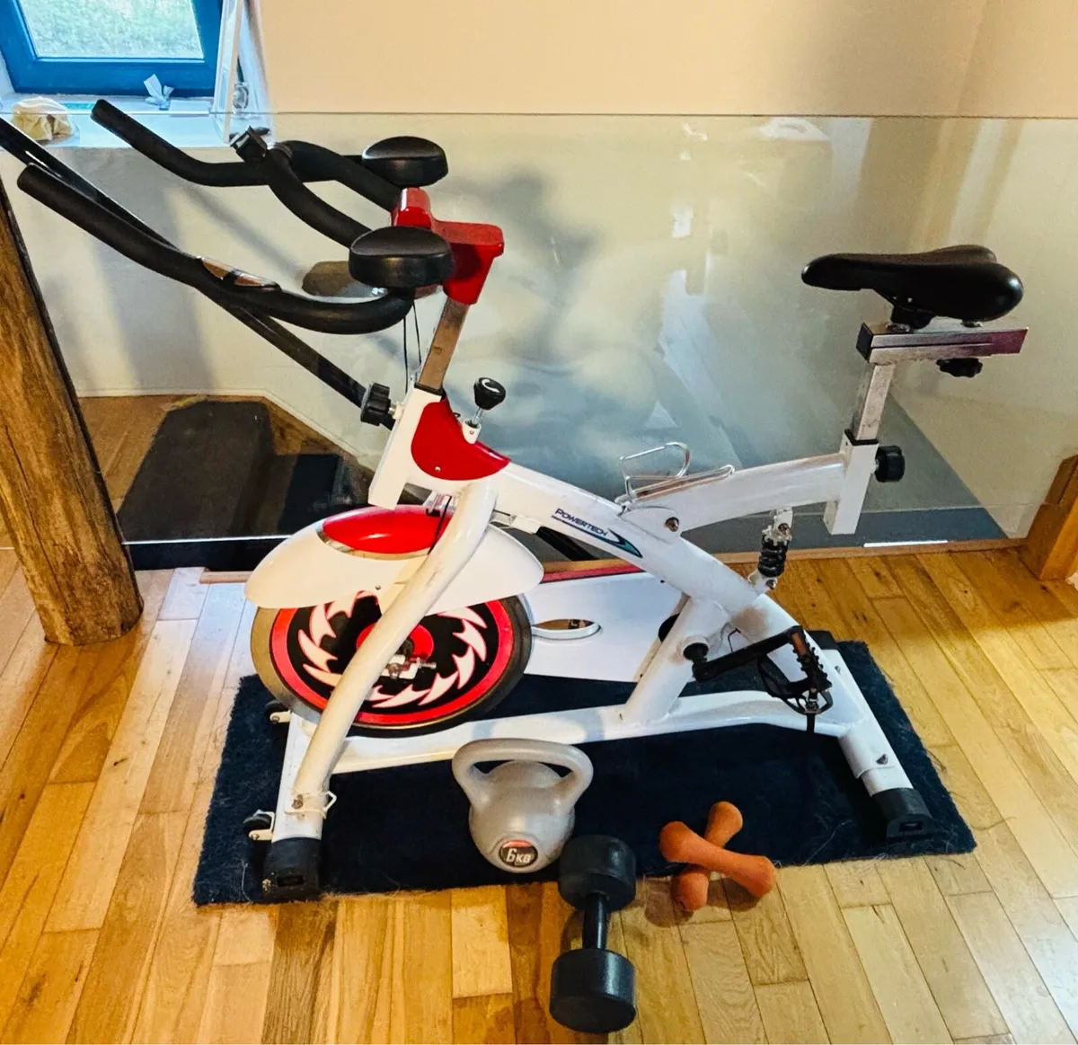 Static bike with exercise bundle - Image 1