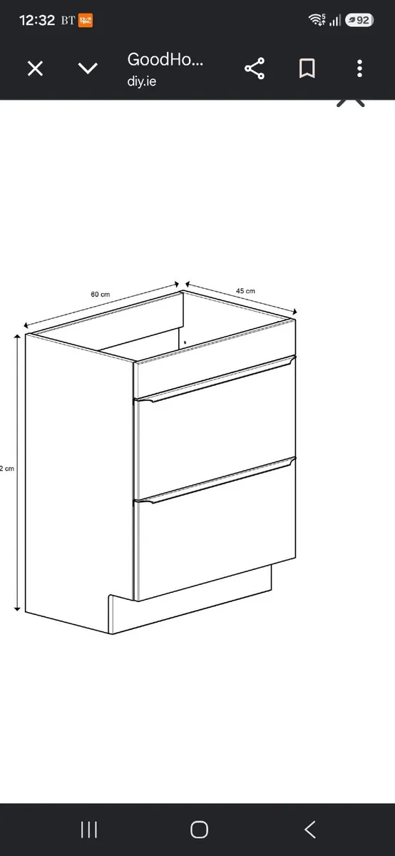 Bathroom vanity units with sink - Image 2