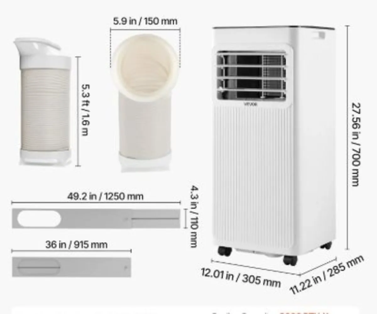 Portable Air Conditioner, 9000 BTU 2.6kW 3-in-1 - Image 3