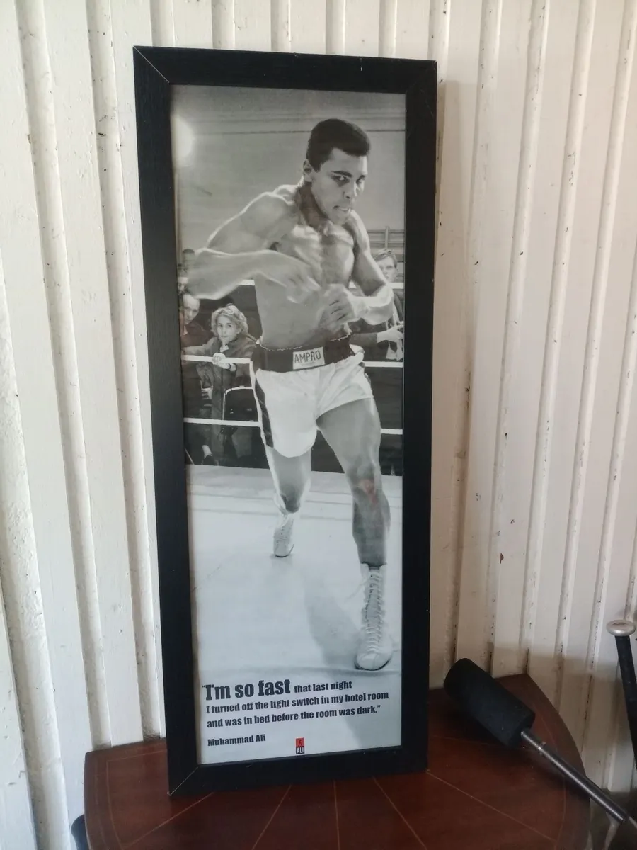Framed Muhammad Ali Poster