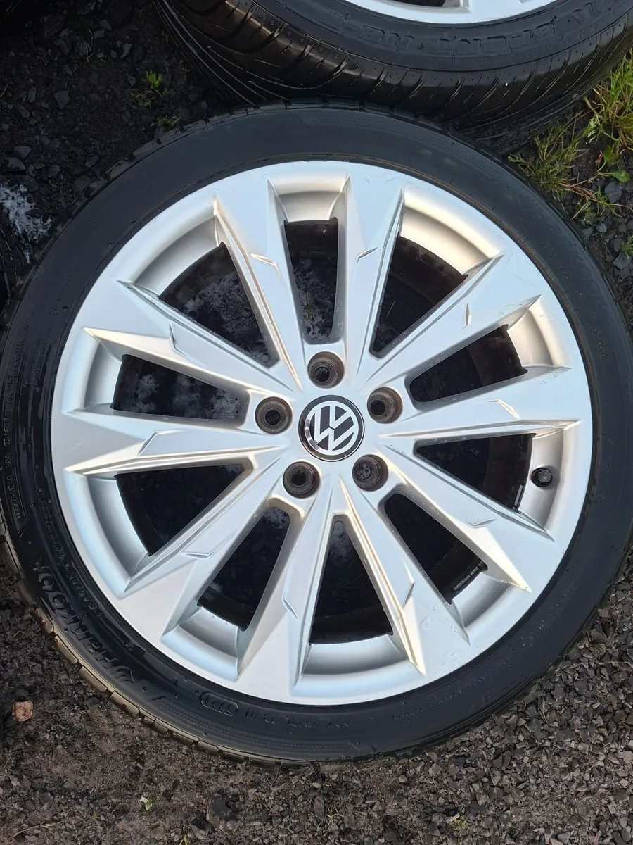 18" Vw Alloys with tyres - Image 3