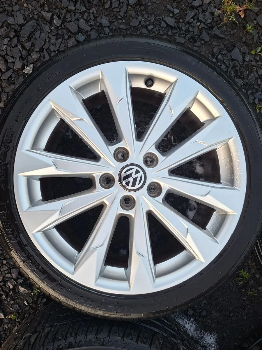18" Vw Alloys with tyres - Image 2
