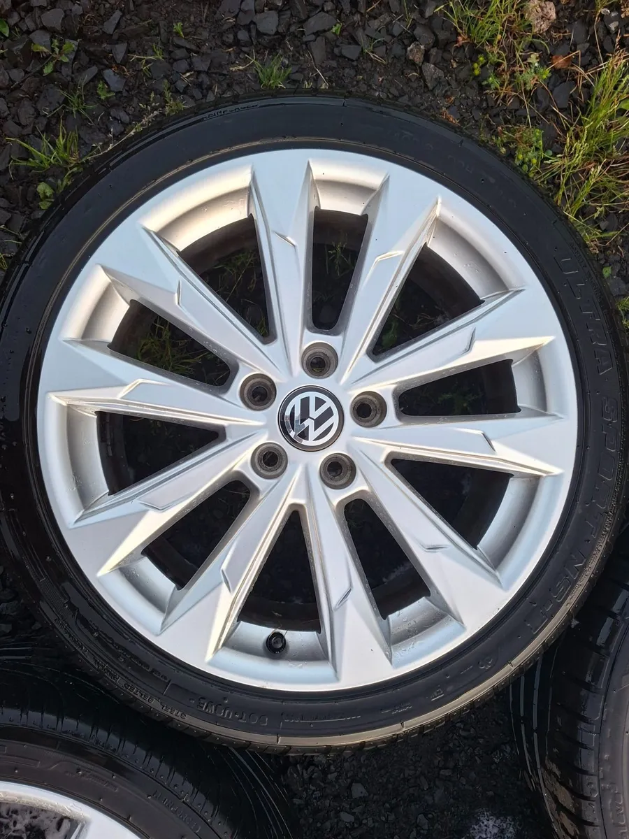 18" Vw Alloys with tyres - Image 4