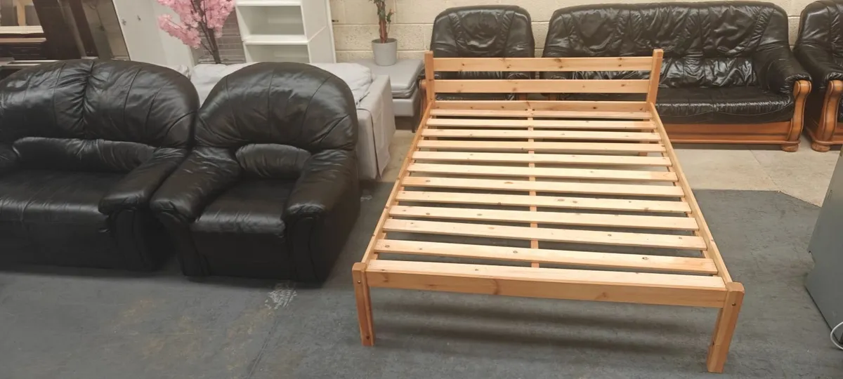 King Size Bed + Mattress - Image 4
