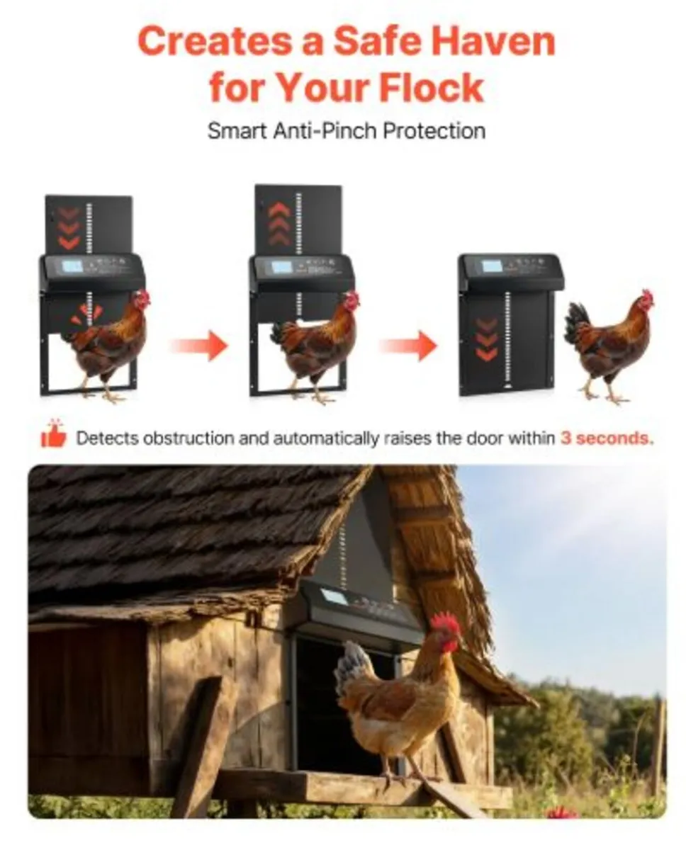 Automatic Chicken Coop Door, Solar & Battery Power - Image 2