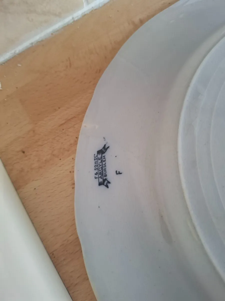 Argle China 1 platter &12 dinner plates - Image 2
