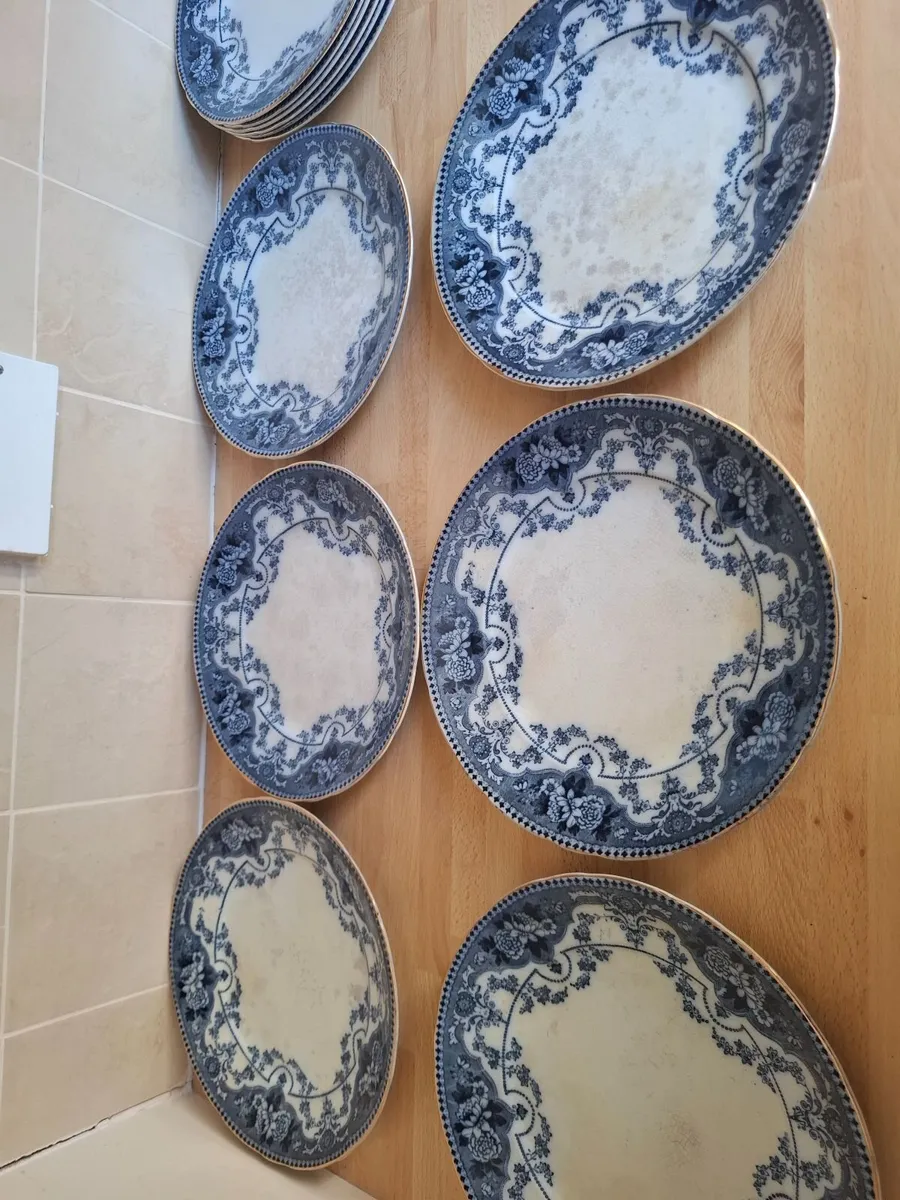Argle China 1 platter &12 dinner plates - Image 4