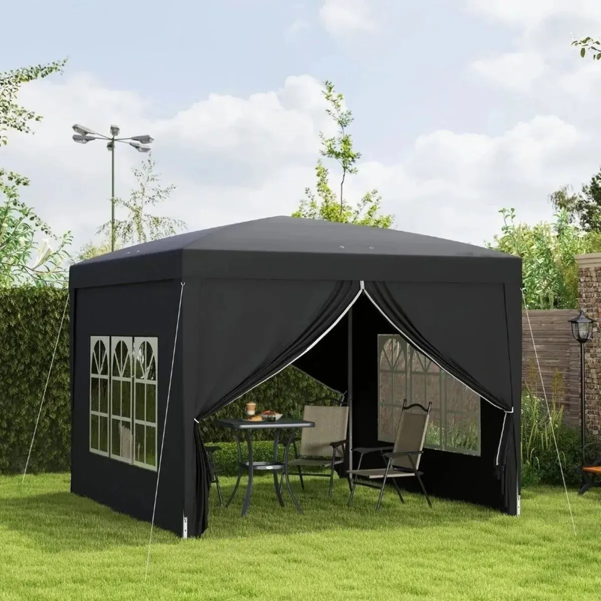 Gazebo 3x3m Waterproof Canopy with Bag - Image 2