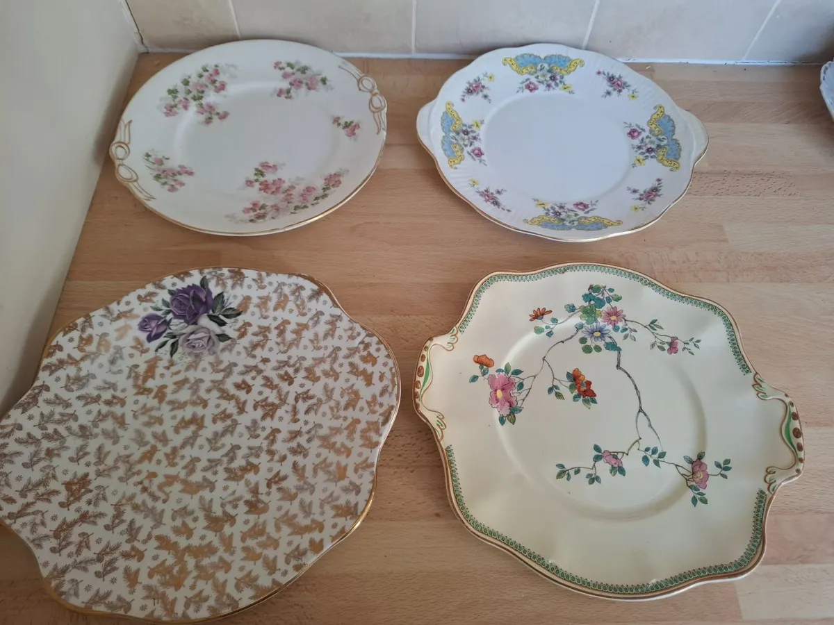 China cake/sandwich plates x4 - Image 1