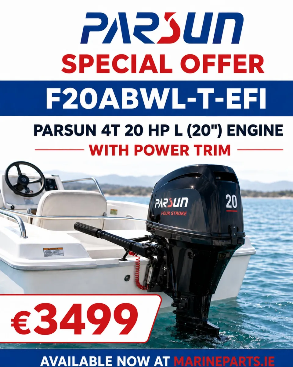 20 HP L (20") BLACK ENGINE WITH POWER TRIM TILT - Image 2