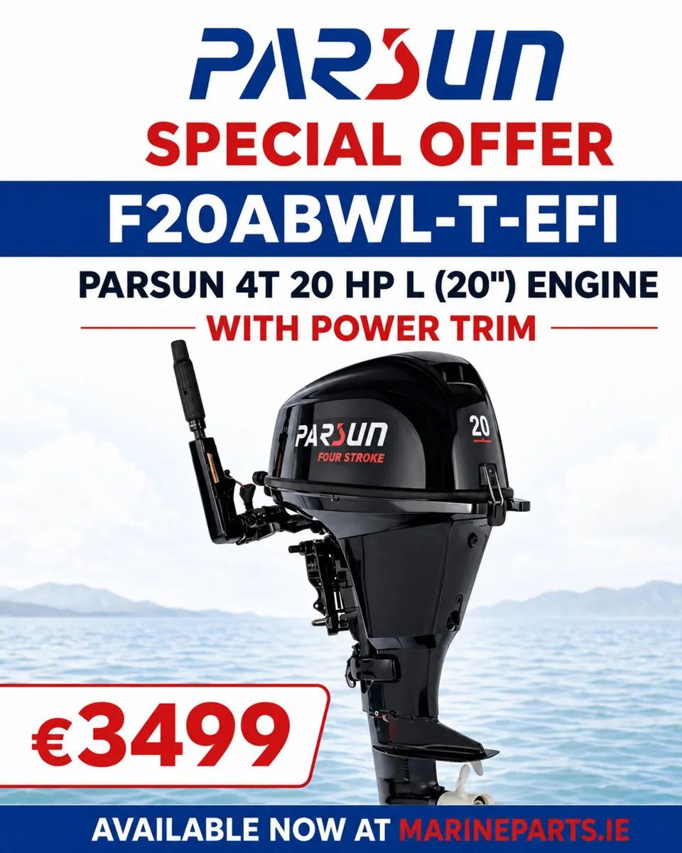 20 HP L (20") BLACK ENGINE WITH POWER TRIM TILT - Image 1