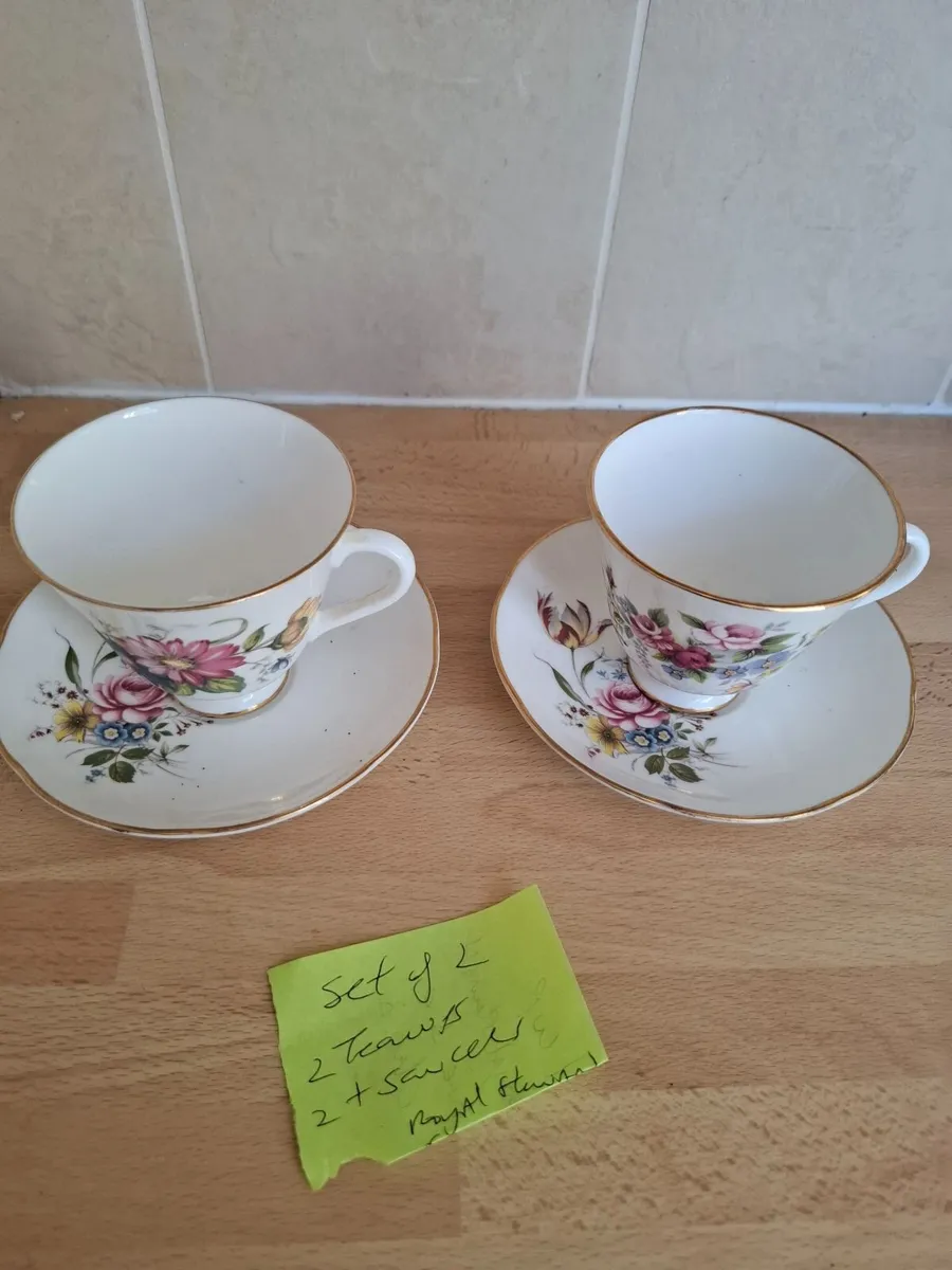 Mix & match  china teaset - set of 2 - Image 1