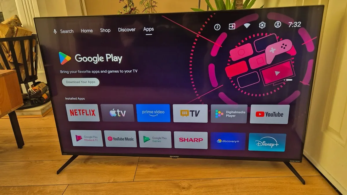 Sharp 50" 4K Android Smart TV - Image 1