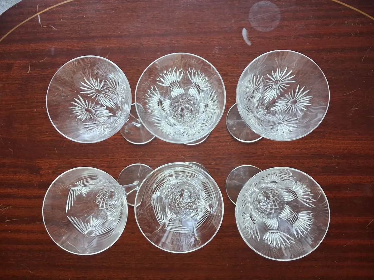 Elegant Waterford Crystal Wine Glasses (Set of 6) - Image 2