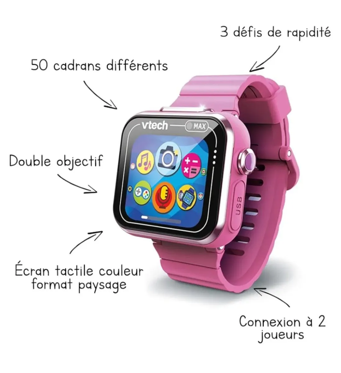 VTech - KidiZoom SmartWatch Max Pink - Image 3