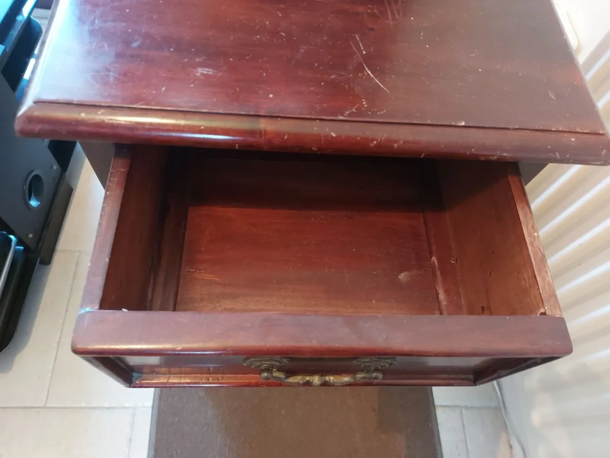 2 Matching Mahogany style Lockers with 3 Drawers - Image 2