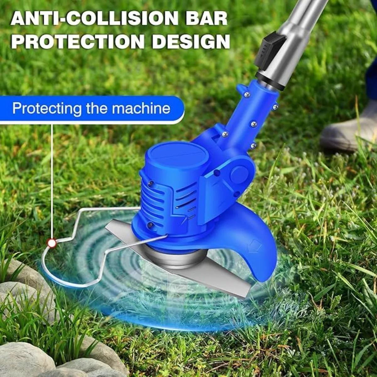 Electric Grass Trimmer Lawn Edger Mower - Image 2