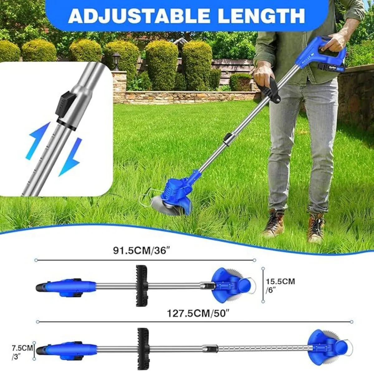 Electric Grass Trimmer Lawn Edger Mower - Image 4