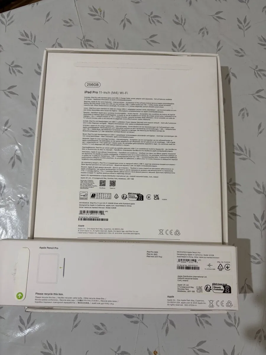 Apple iPad pro with Apple Pencil pro with box - Image 3