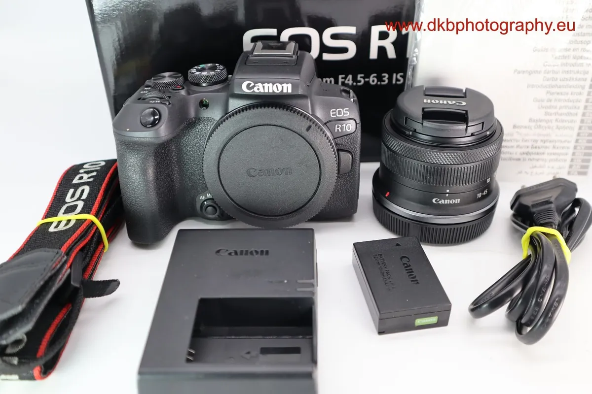CANON EOS R10 CAMERA & RF-S 18-45mm IS STM LENS - Image 1