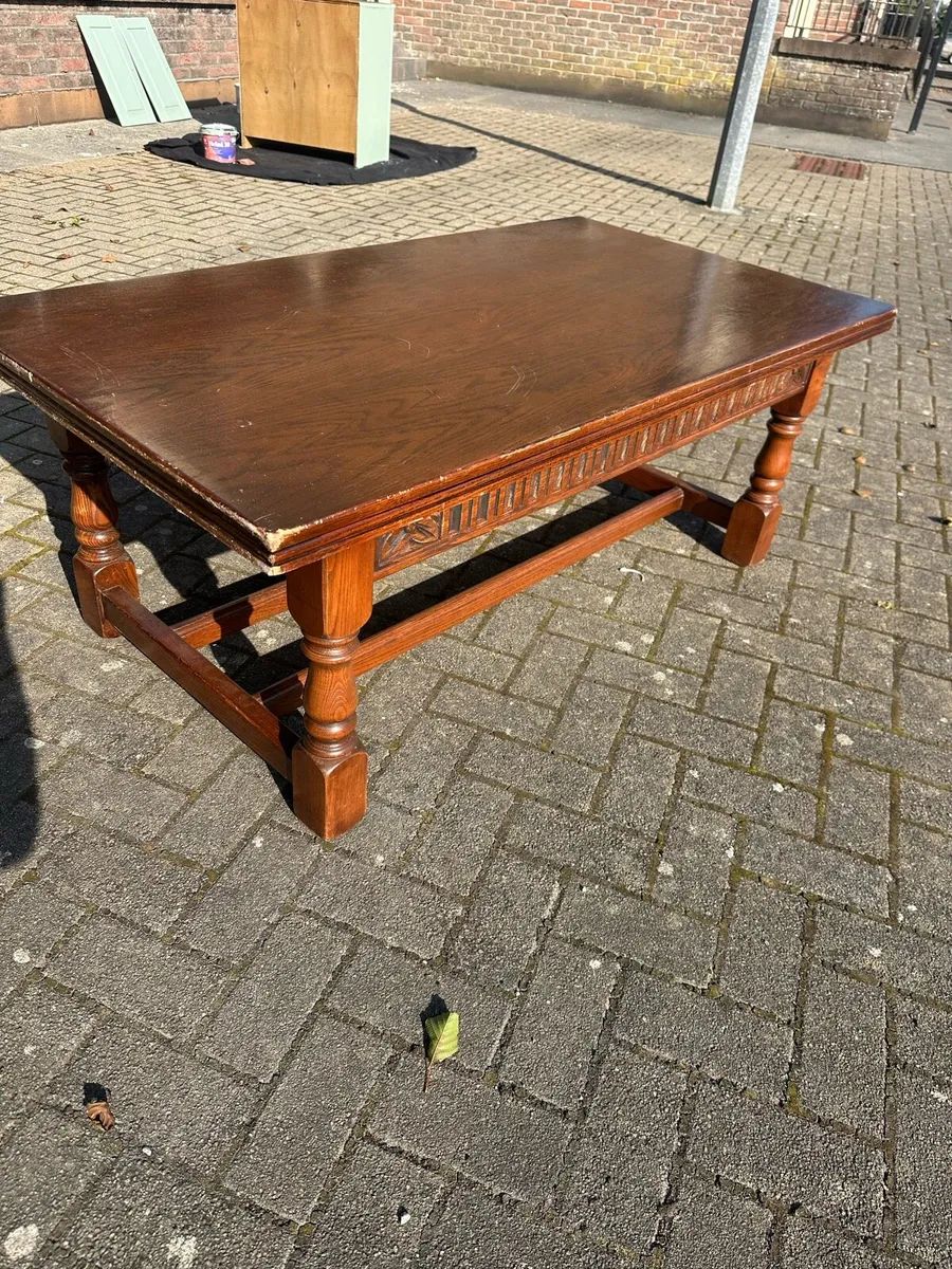 Vintage Wooden coffee table - Image 4