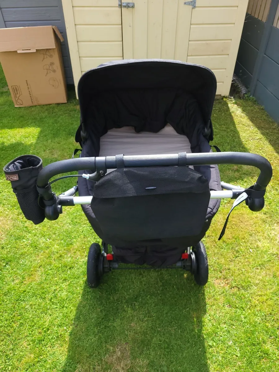 Mountain Buggy Duet Twin Pushchair + Carrycot - Image 1