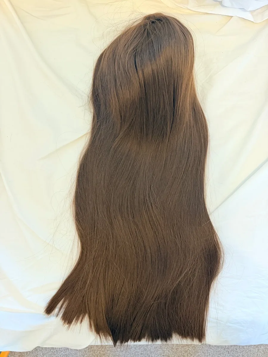 New premium lace wig (brown straight) - Image 2