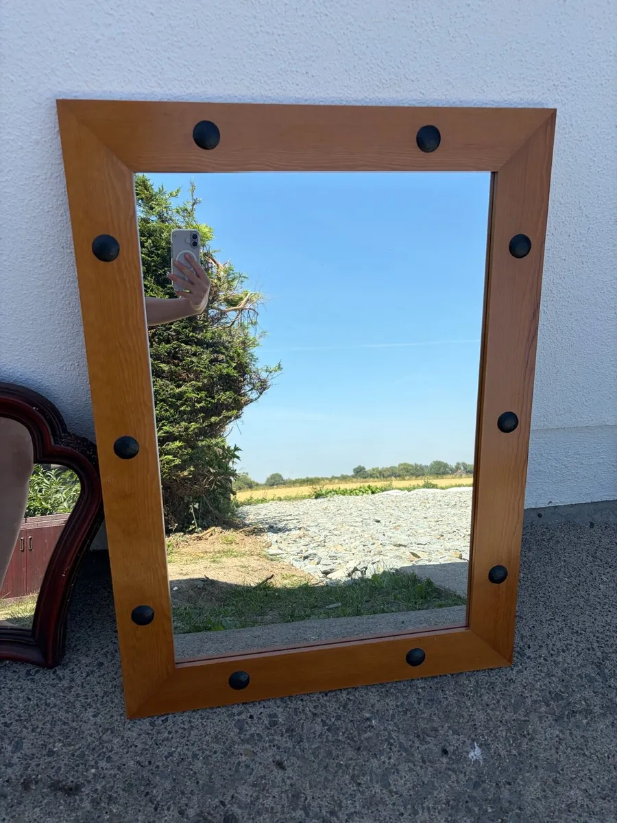 mirror mexican  pine wooden - Image 3