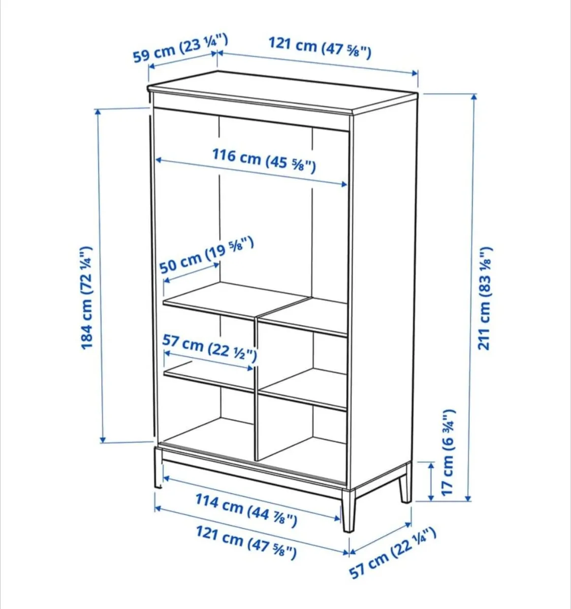 Ikea Idanas white wardrobe - Image 2