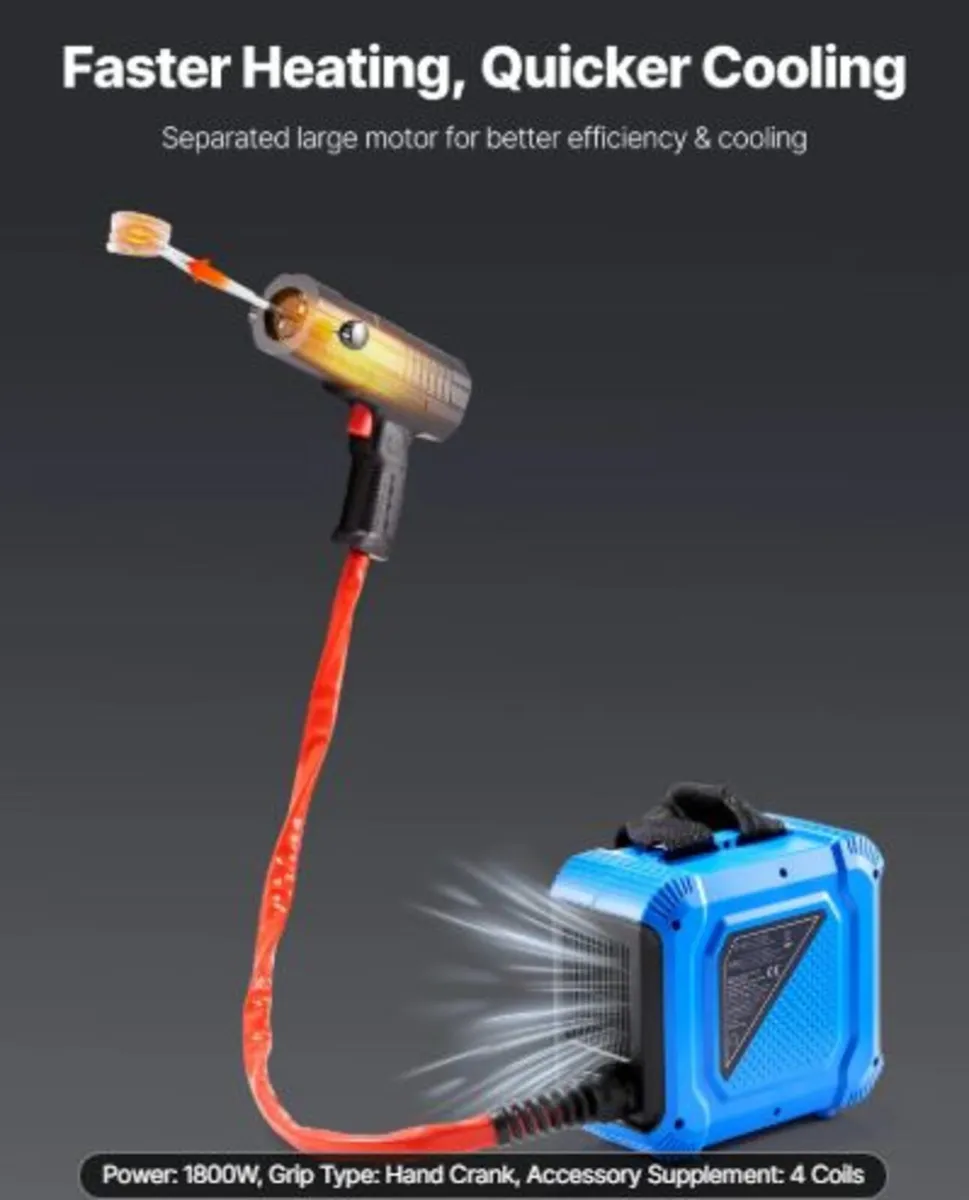 Induction Heater Bolt Removal,1800W 230V Magnetic - Image 1
