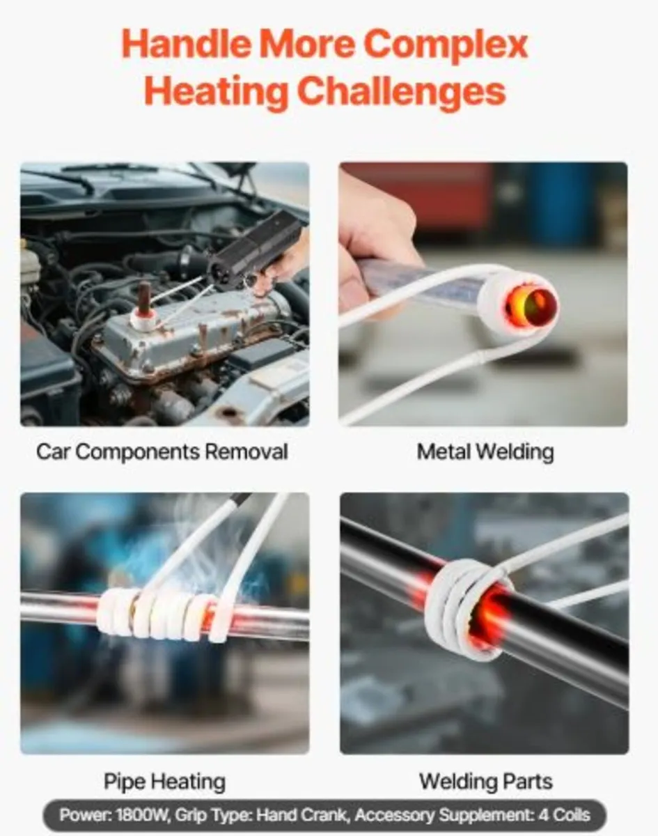 Induction Heater Bolt Removal,1800W 230V Magnetic - Image 3
