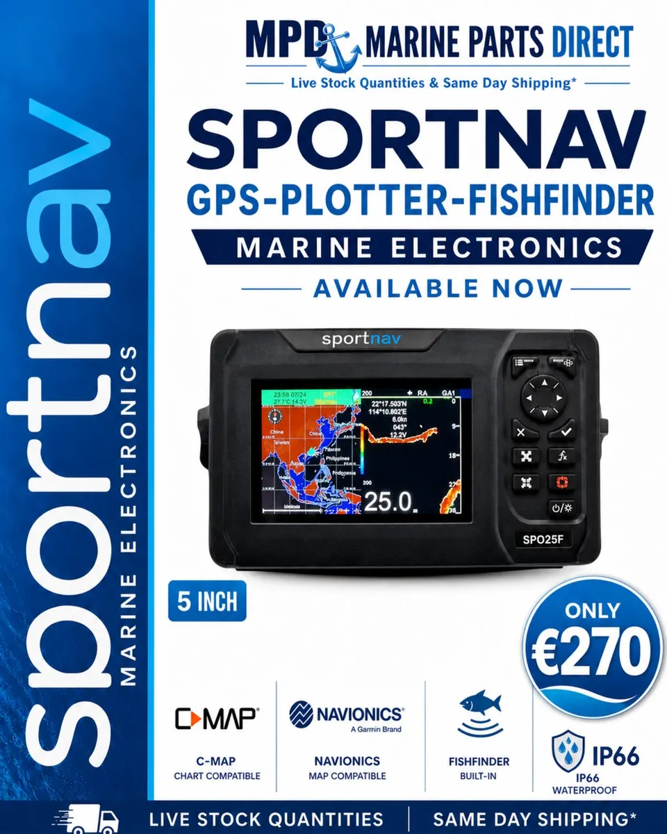 GPS-PLOTTER-FISHFINDER 5 INCH inc transom mount tr - Image 1