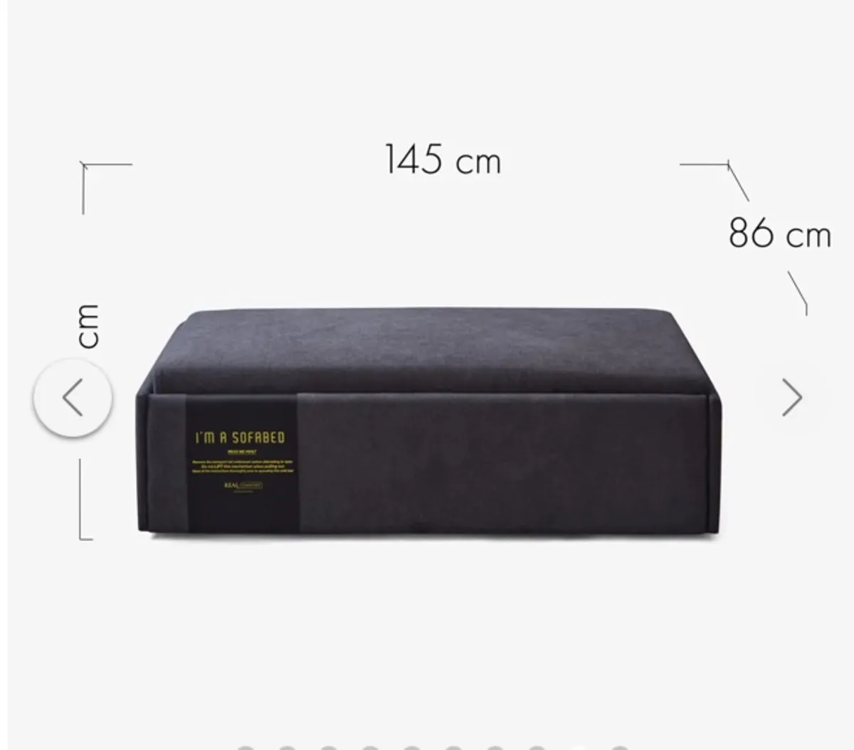 Bed in a Box Sofa Bed – Grey – Excellent Condition - Image 1