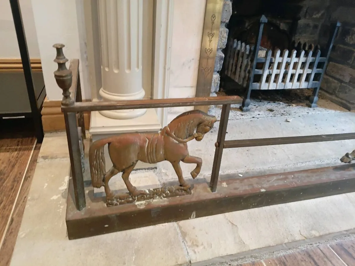 Brass fire surround - Image 2