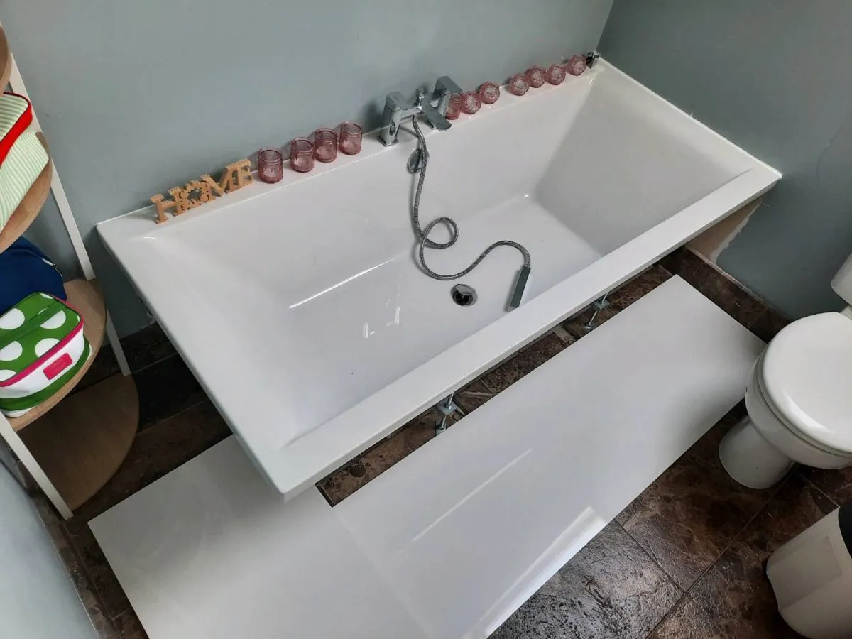 Double Ended Square Bathtub with Side, End Panels1 - Image 1