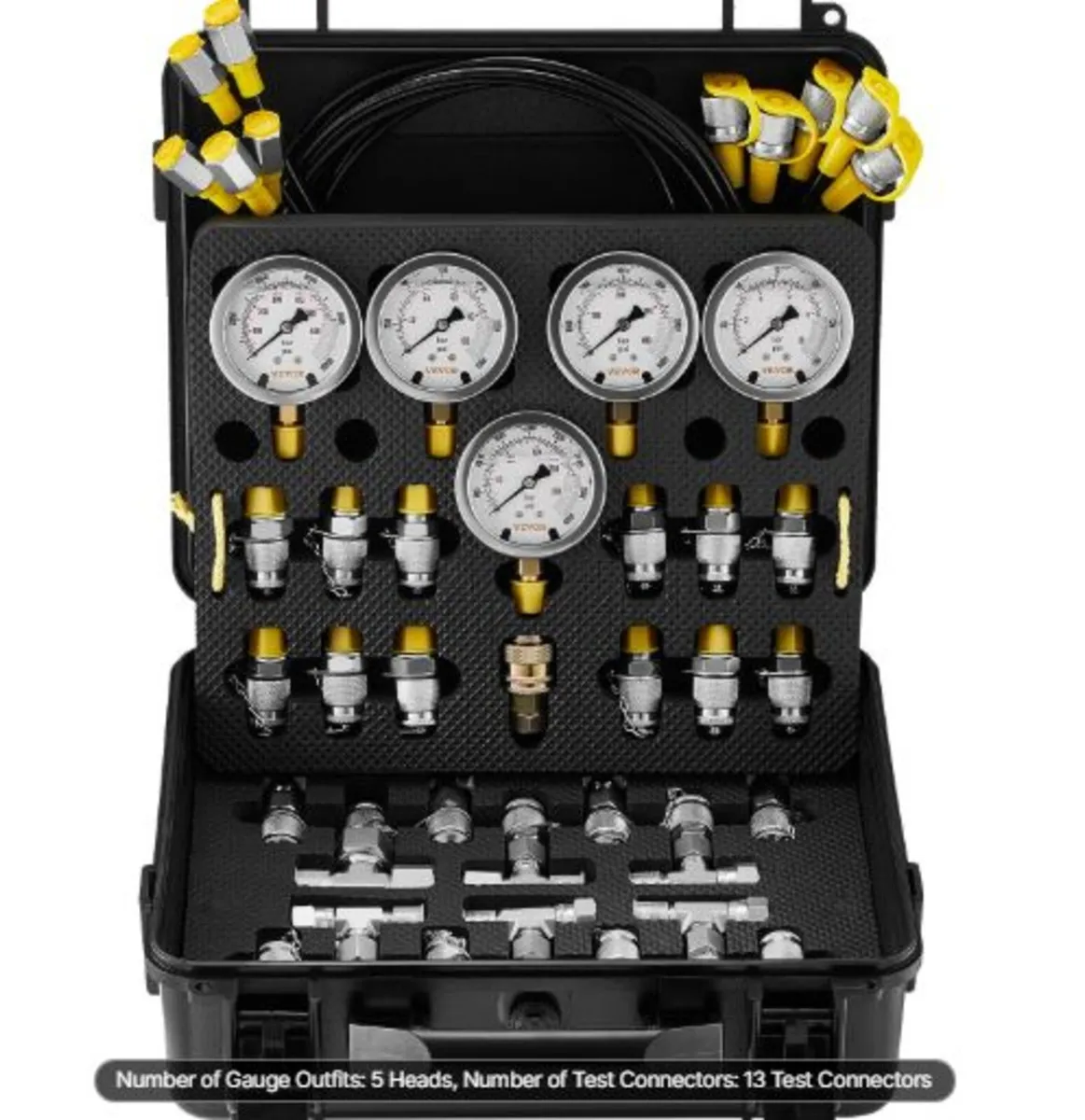 Hydraulic Pressure Test Kit,10/100/250/400/600bar - Image 1
