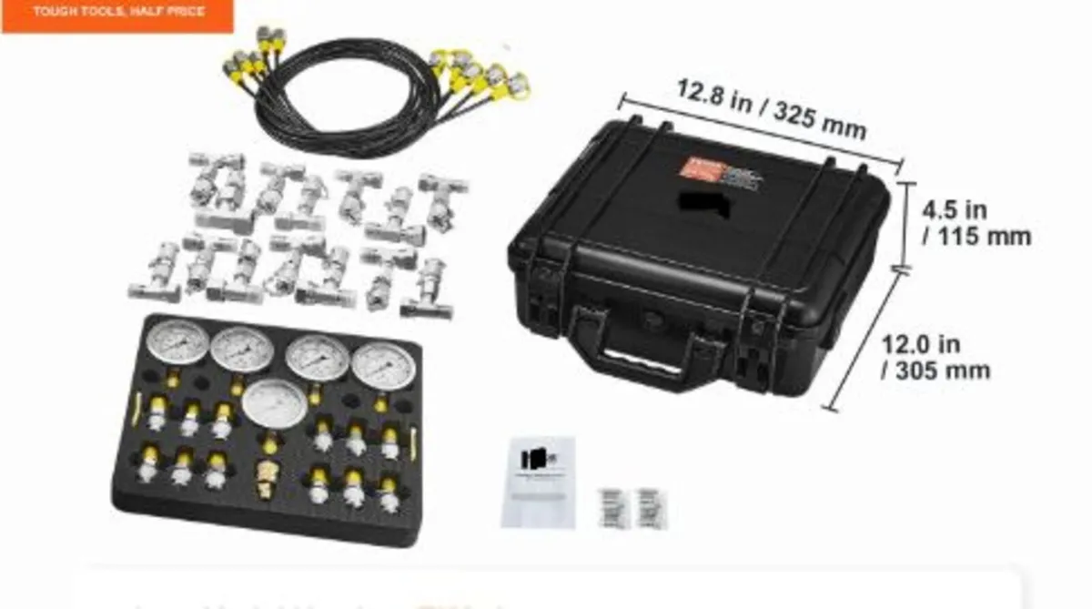 Hydraulic Pressure Test Kit,10/100/250/400/600bar - Image 3