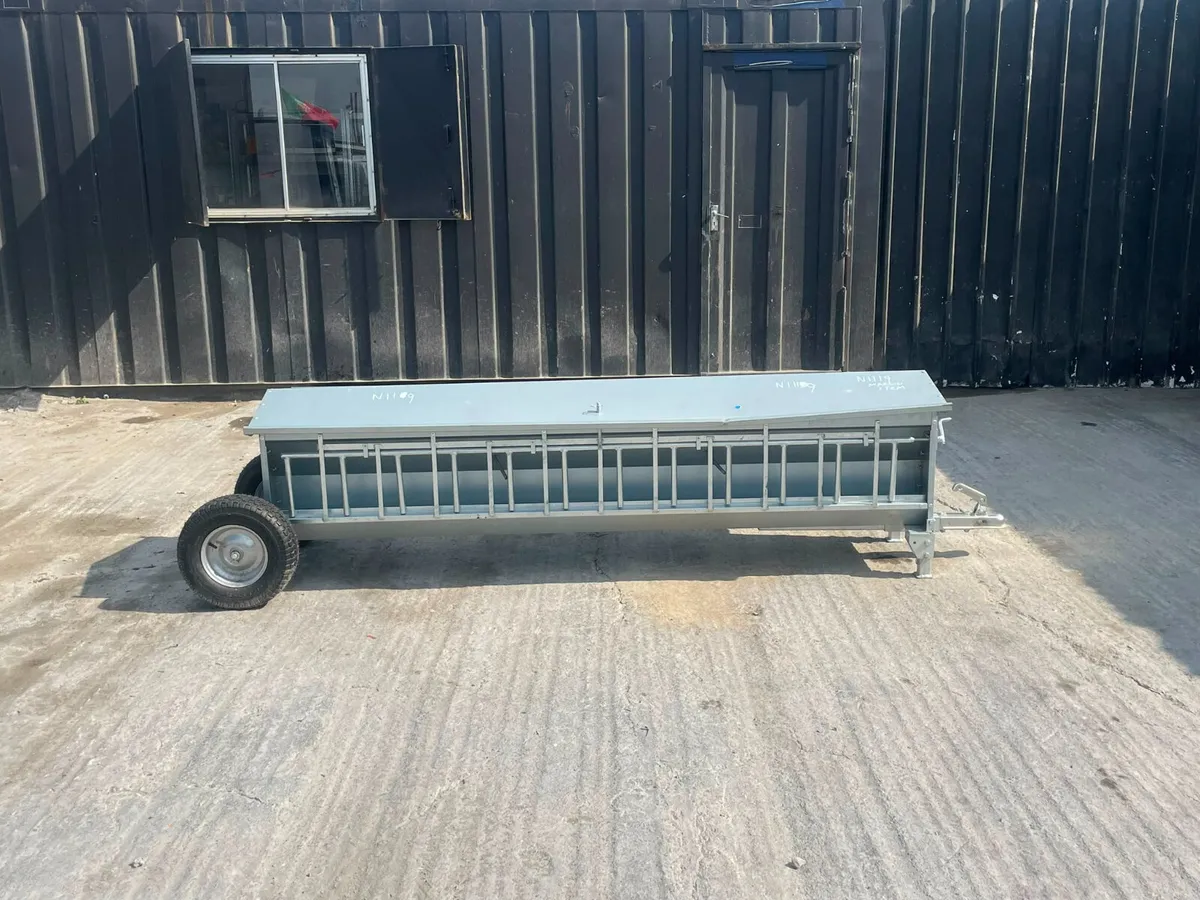 Mobile Sheep/Cattle Feed Trough – Galvanised - Image 2