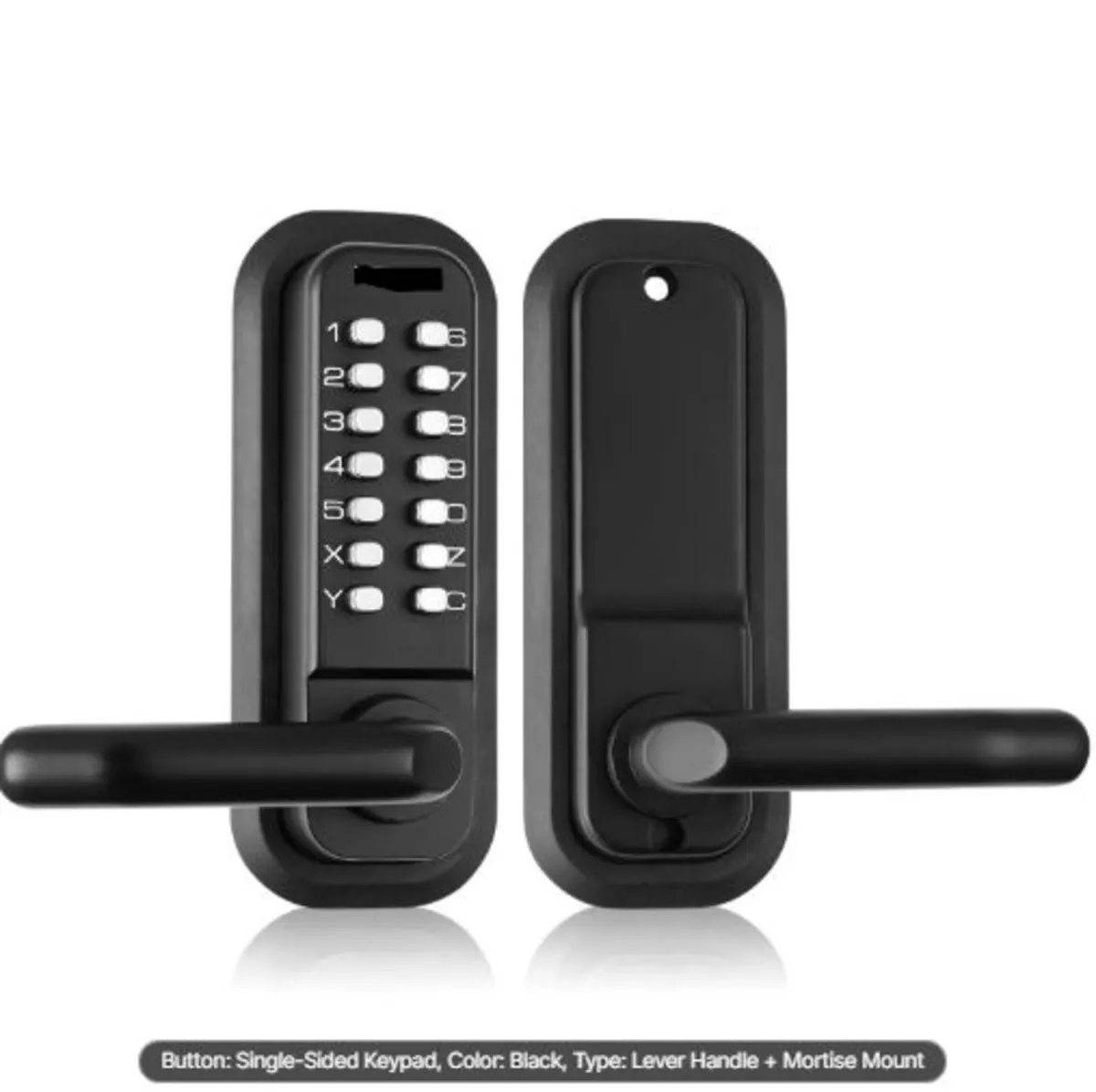 Mechanical Keyless Entry Door Lock,14 Digit Keypad - Image 1