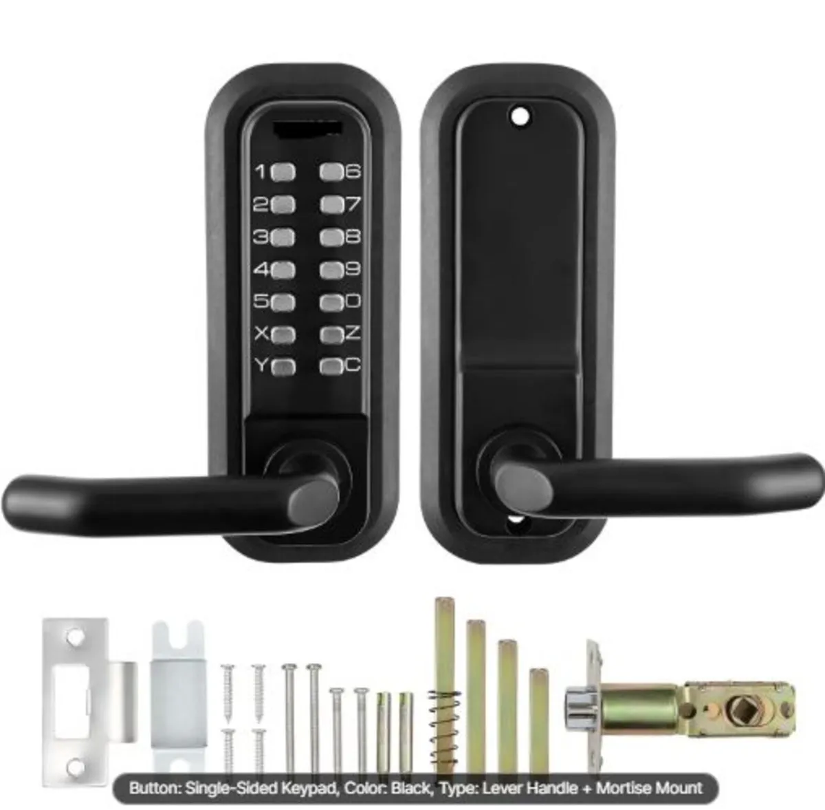 Mechanical Keyless Entry Door Lock,14 Digit Keypad - Image 2