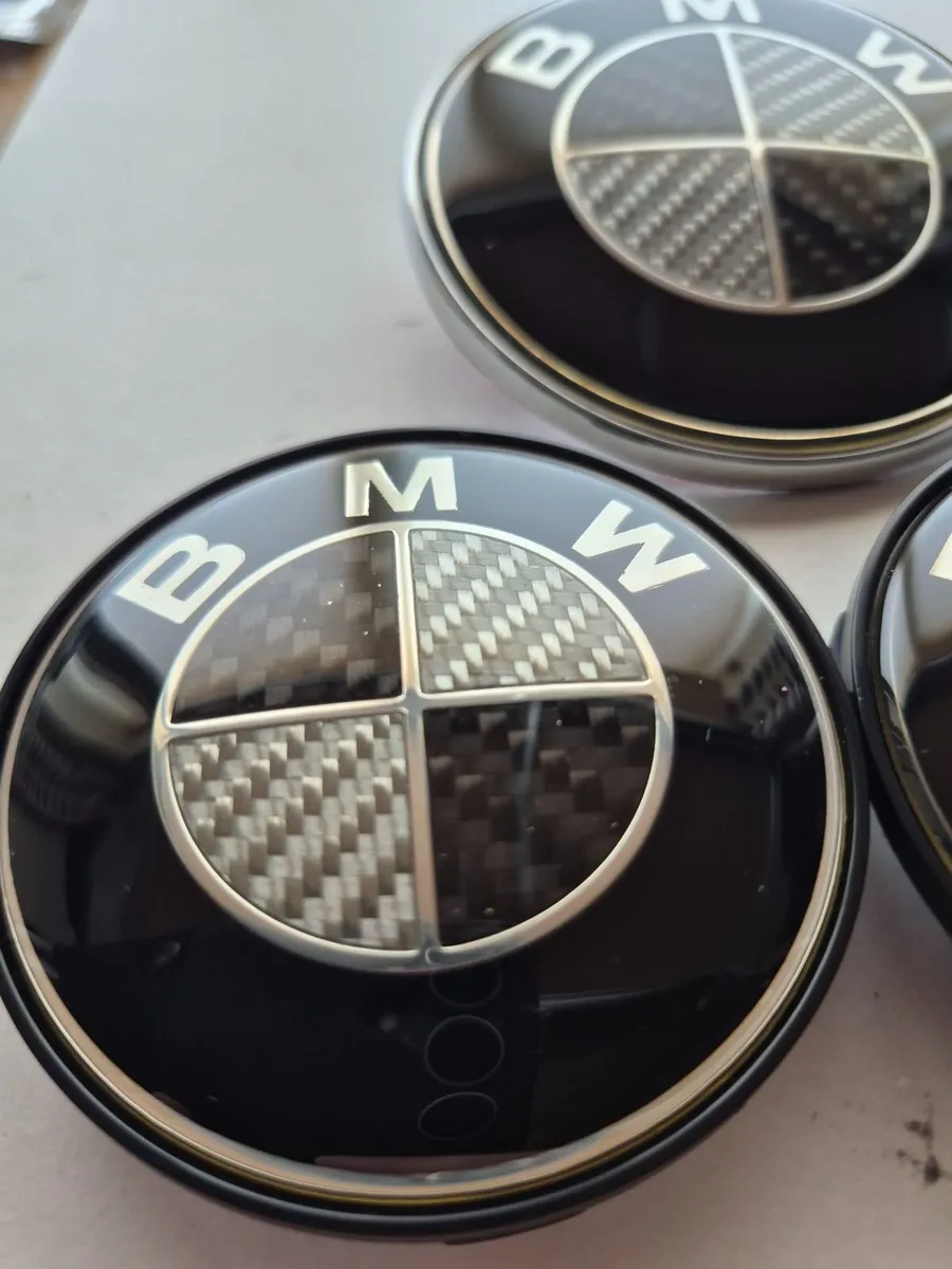 Set of Carbon fiber BMW caps/badges - FREE POST - Image 4