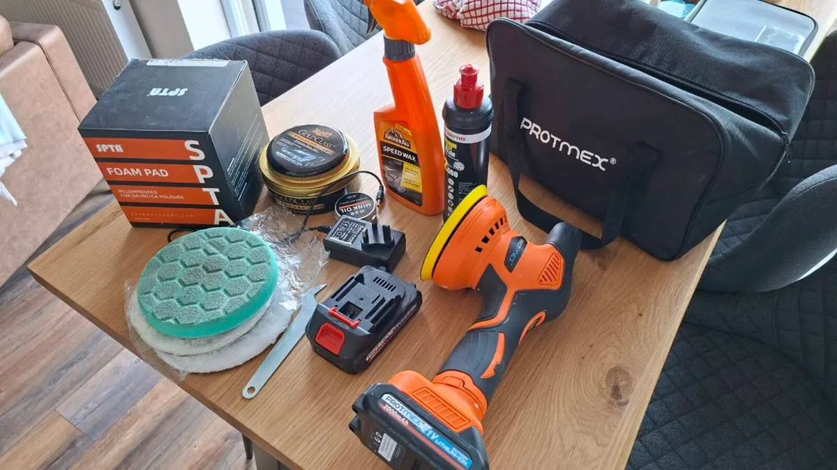 Cordless Car Polisher Buffer Kit - Image 1