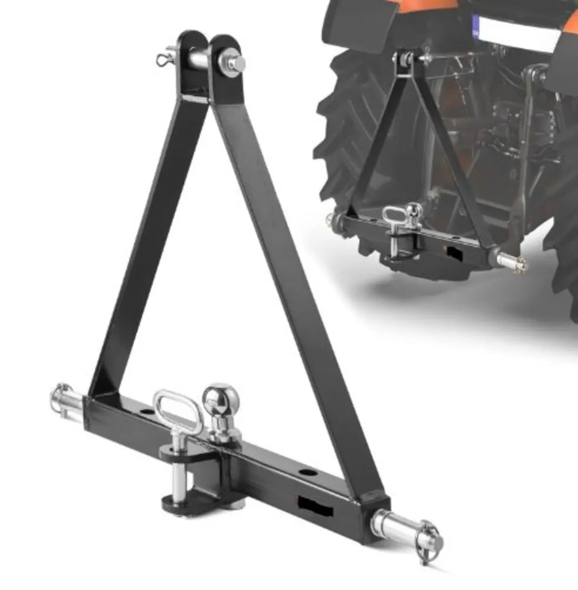 3 Point Hitch Receiver with 2 in Receiver, 3pt - Image 1